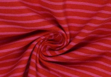 85 cm Jersey Streifen Rot/Rosa